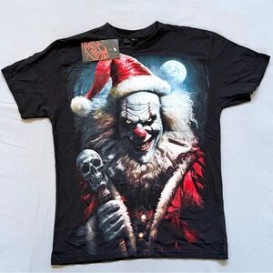 NWT Men’s Pennywise Clown Santa Tshirt Size XL